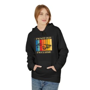 Vintage Guitar Hoodie - "I'm Not Old I'm Classic" Retro Music Pullover