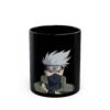 Kakashi Anime Black Coffee Mug (11oz & 15oz) – Ninja Headband Design
