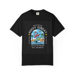 Happy Sunday Beach T-Shirt — Catch the Waves, Feel the Breeze