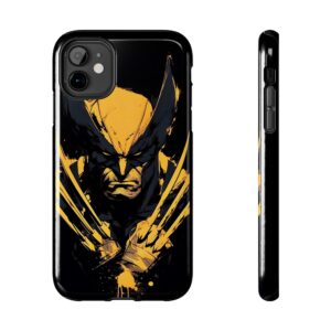 Wolverine Graphic Tough Phone Case — Yellow Claw Hero Art for iPhone