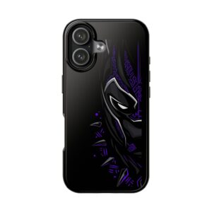 Black Panther Style Tough Phone Case — Protective Marvel-Inspired Vibrant Design