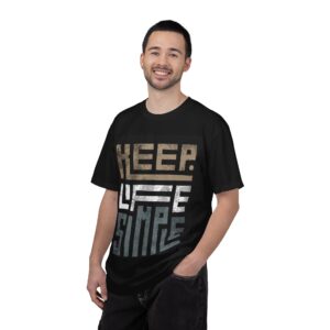 Keep Life Simple T-Shirt — Minimalist Typography Graphic Tee