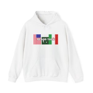 Peace Talk Hoodie — USA Italy Flag Graphic Peace Logo