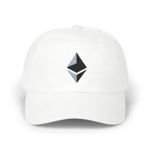 Ethereum Symbol Dad Cap — Minimal Crypto Embroidered Hat