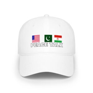 Peace Talk Cap — USA Pakistan India Flags Baseball Hat for Unity & Solidarity